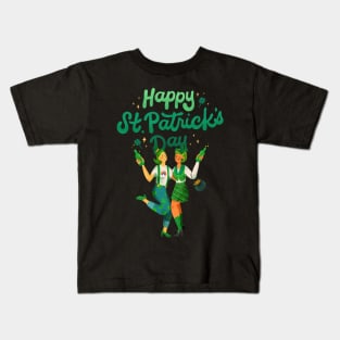 Happy St. Patrick Day - Girl's Party Kids T-Shirt